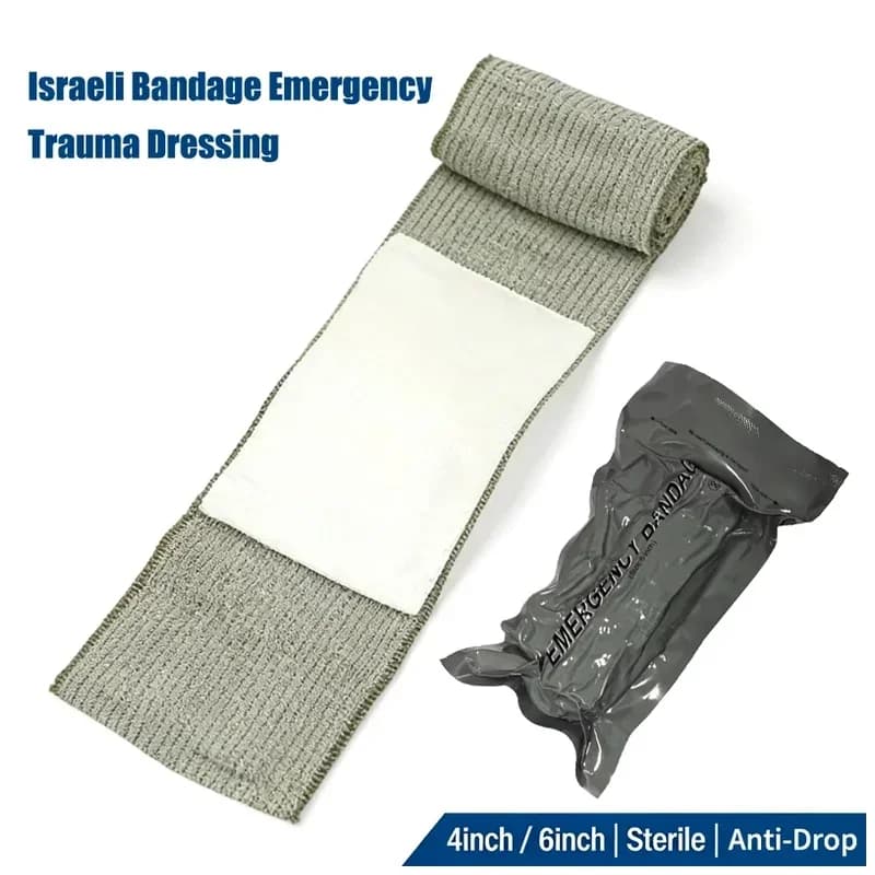 Israeli Bandage 4/6inch Emergency Trauma Kit Professional First Aid Wound Care Pressure Bandage for Outdoor Camping Hiking 2026
