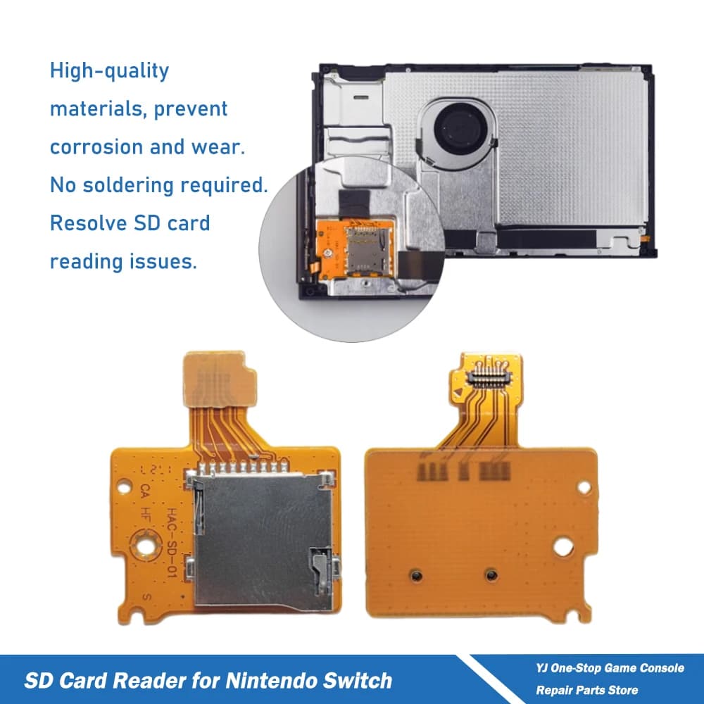 1/5/10pcs Slot per lettore di schede SD Slot per scheda di memoria Presa per Nintendo Switch Sostituzione scheda TF ad alta precisione