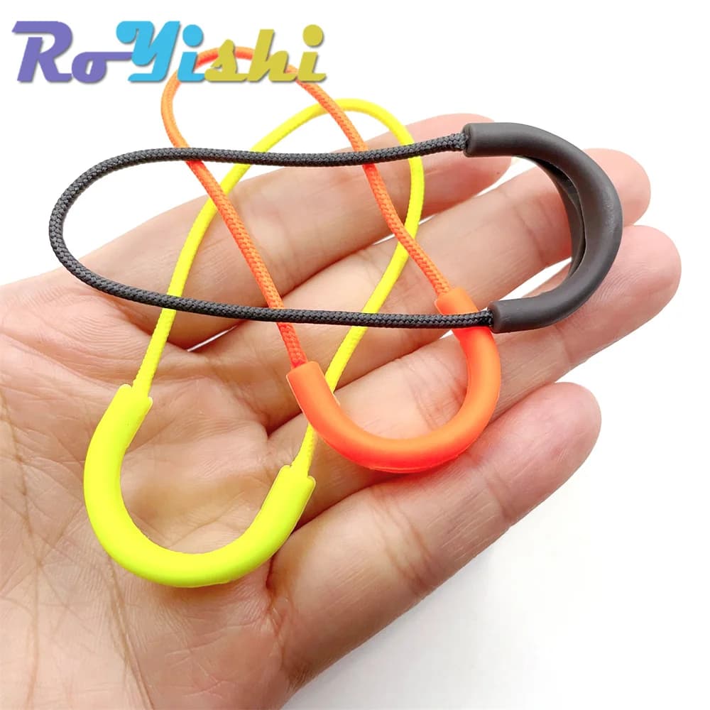10 Pz/Pack Color Blend Zipper Pull Cord Zipper Head Pull Pull End Pull Cord Tag Fixer Zip Cord for Garment Bags Accessory
