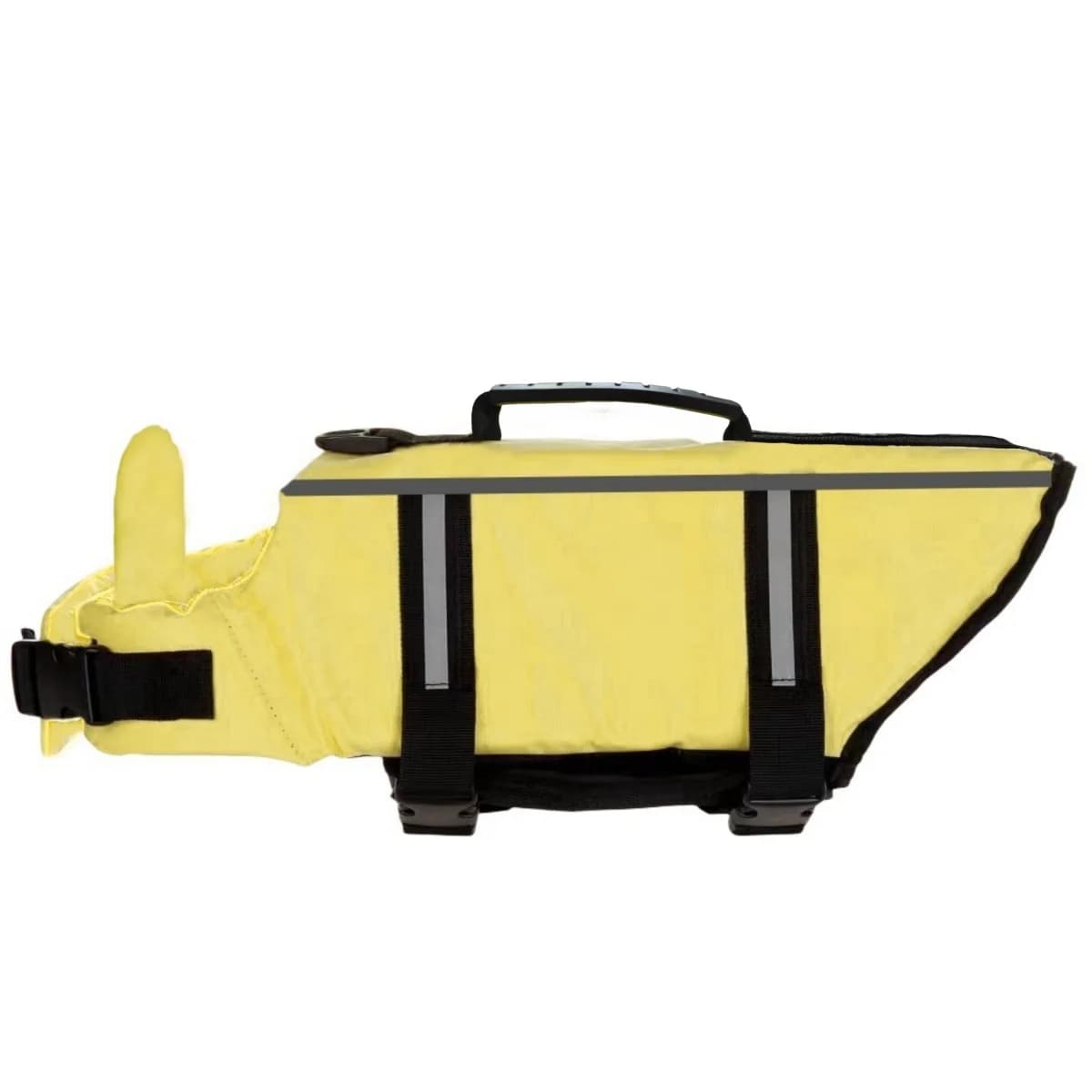 1 Piece Outdoor Dog Yellow Life Jacket, High Buoyancy Swim Vest with Rescue Handle, Tear-Resistant Dog Life Vest (Yellow)