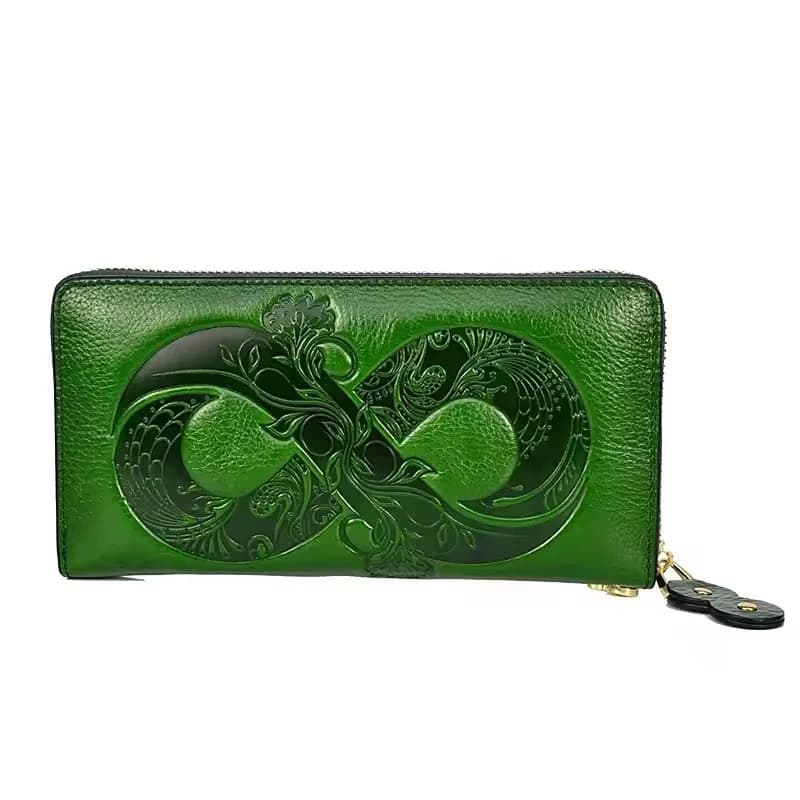 Portafoglio grande in vera pelle donna 2026 nuova borsa in vera pelle di mucca borsa porta carte RFID pochette a mano