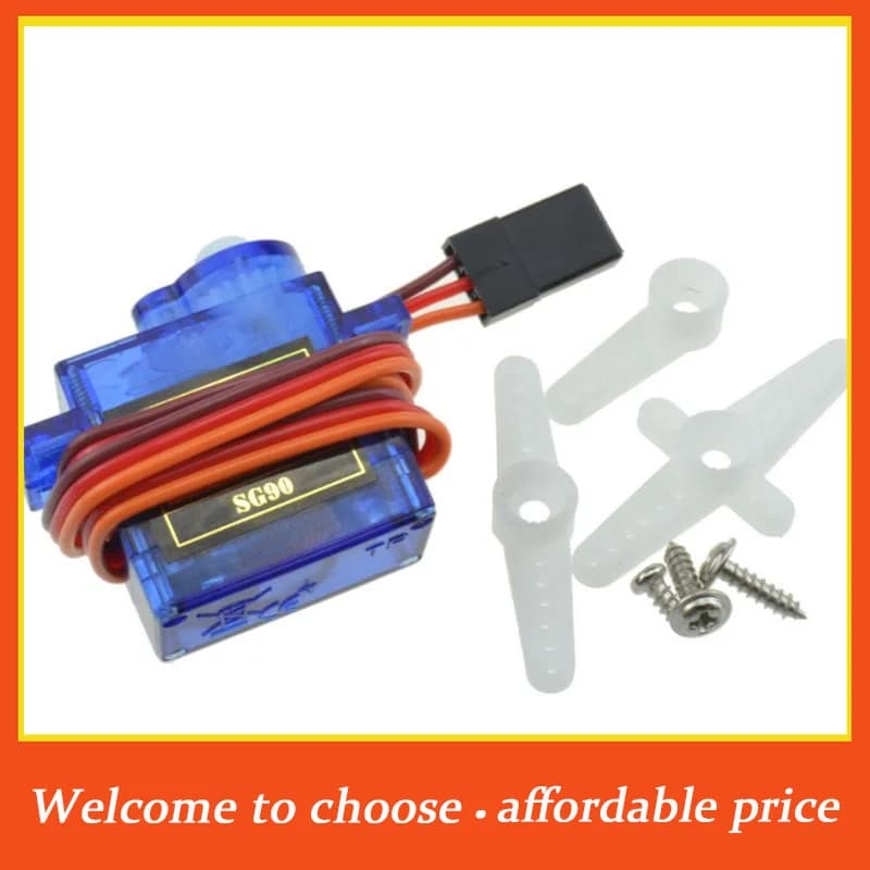 Xm 1/3 Pezzi Braccio Robotico in Plastica per Auto RC, Progetto Fai-da-te per Principianti Arduino, Micro Servomotore SG90 9G 180° ° /360 ° Servo Digitale 5V