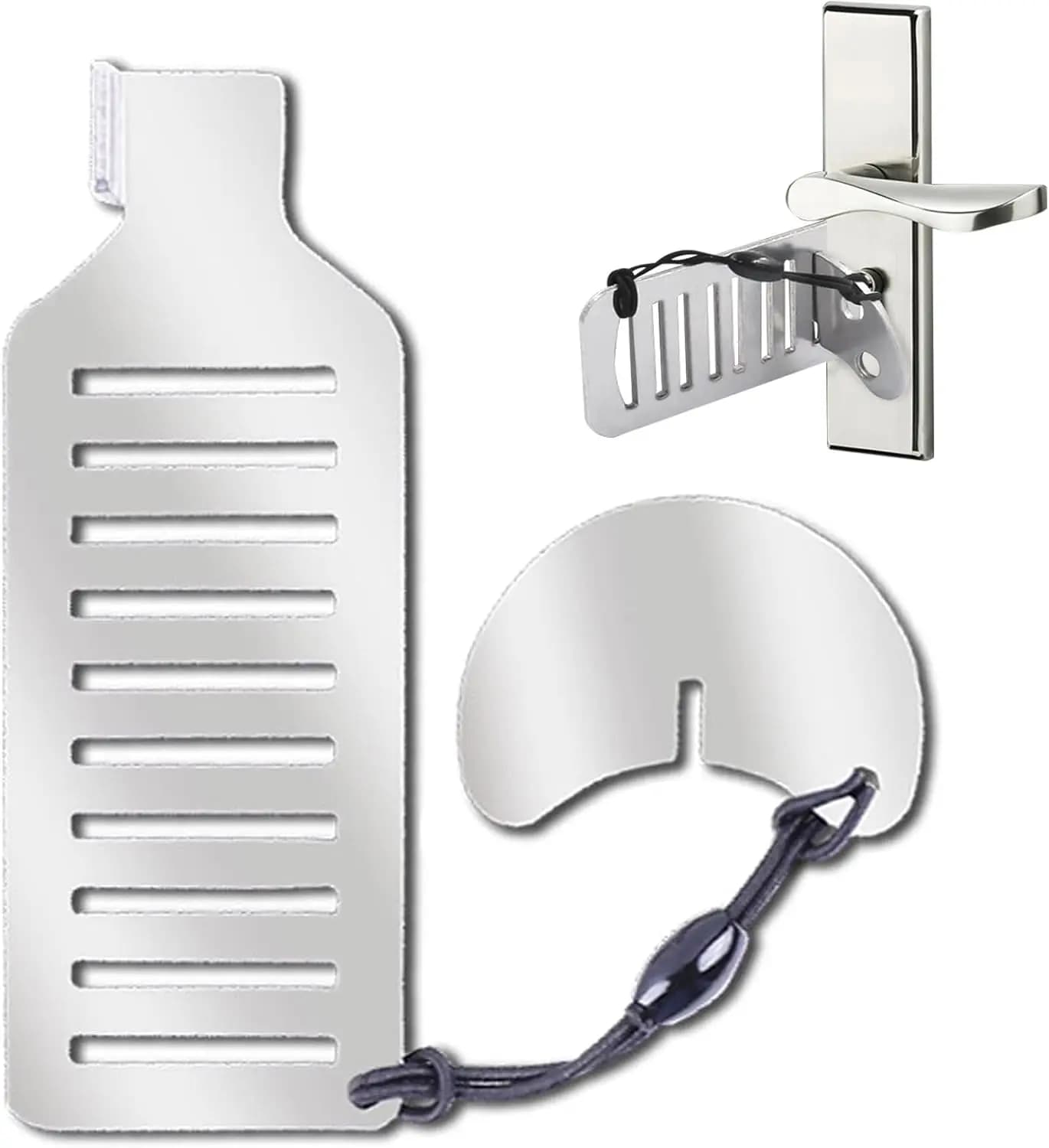 Blocca Porta di Sicurezza per Viaggi, Robusto Blocco Porta Portatile, Fermaporta per Appartamenti e Hotel, Dispositivo di Blocco con Chiavistello
