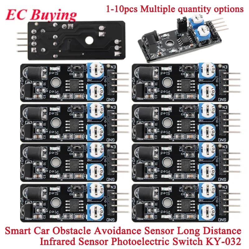10 Pz/1 pz KY-032 4pin IR A Infrarossi Evitamento Ostacoli Modulo Sensore Fai Da Te Smart Car Robot KY032 per Arduino Interruttore Fotoelettrico