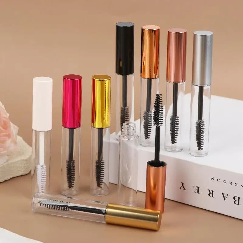 10ml Empty Mascara Tube Eyelash Growth Liquid Vial Bottle With Eyelash Wand Eyelash Cream Container Refillable Packaging Makeup
