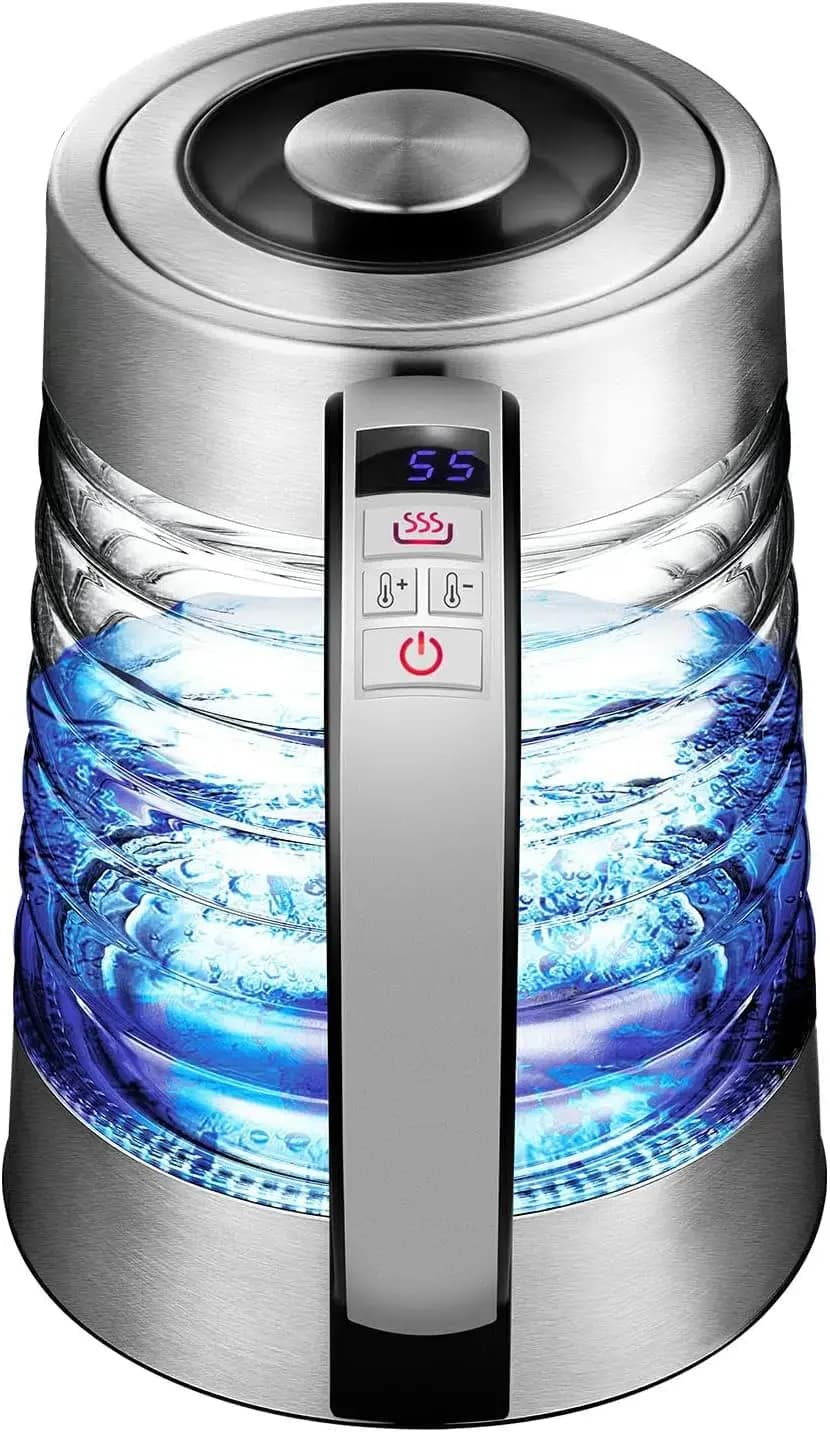 1.8L Electric kettle Wireless temperature control with LED Hot handles Automatic shutdown