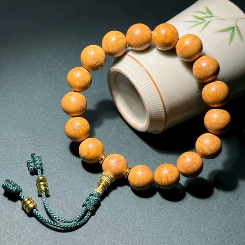 Bracciale fai da te con perle luminose Bodhi Phoenix Eye in giada verde, misura 13mm-14mm, gioielli culturali unisex