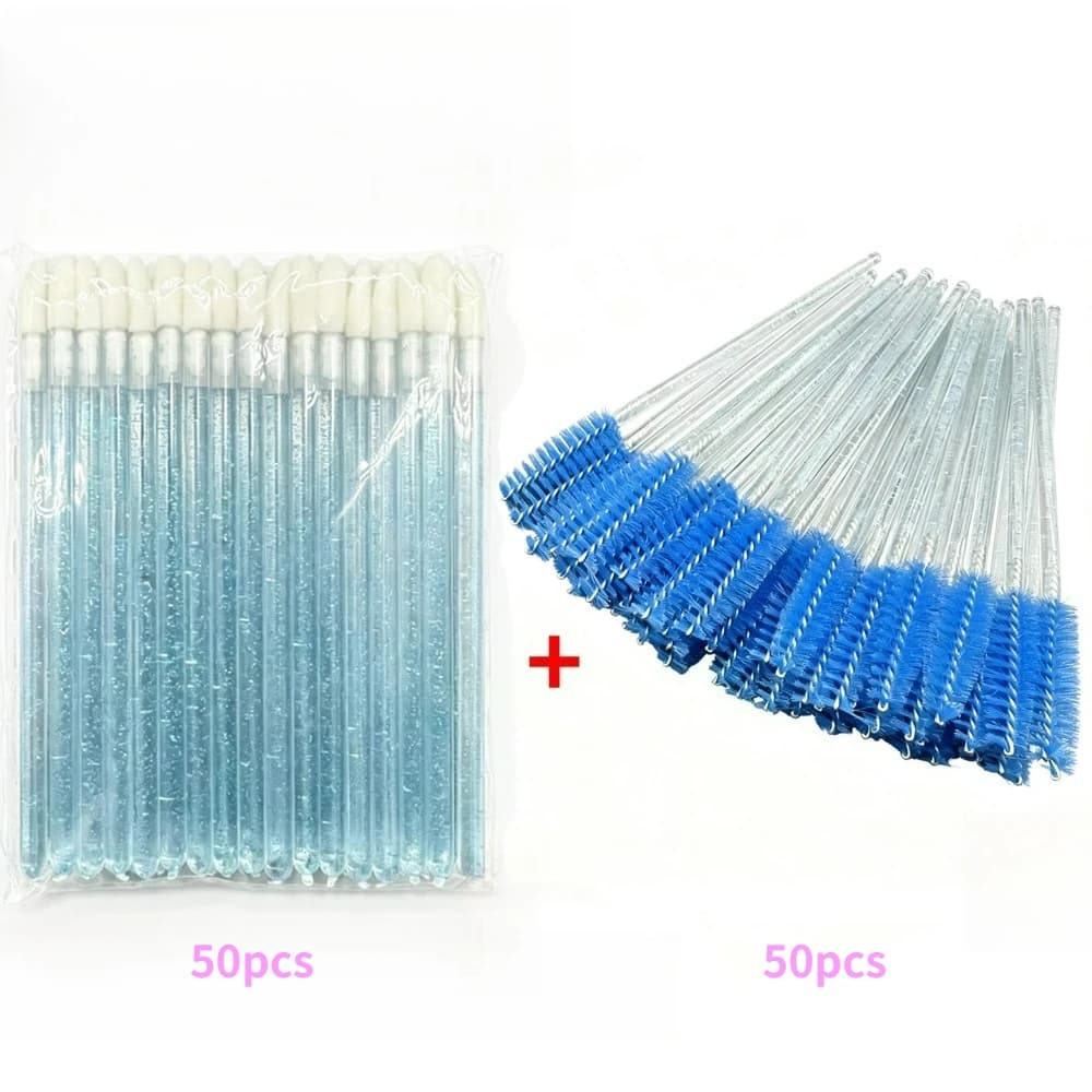 50/100PCS Disposable Eyelashes Applicator Wands Mascara Brushes Lip Lash Extension Set For Eyebrow Eye Wholesale Makeup Tool