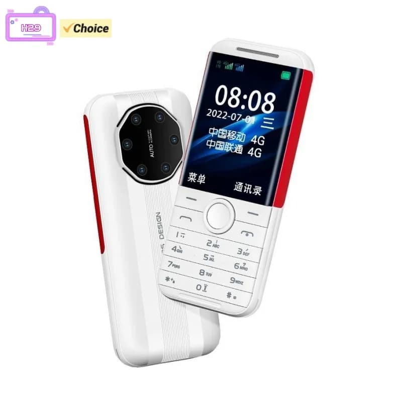 Nuovo cellulare HOSWN H29 4G con schermo da 2,8 pollici, LTE, doppia SIM, batteria da 6800 mAh, altoparlante potente e torcia.