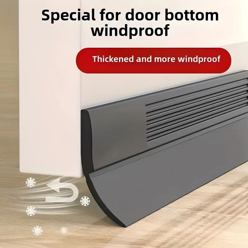 YITAPE Striscia Sigillante per Fondo Porta 1M, Autoadesiva in Gomma Siliconica, Isolante Acustico, Antivento, Antipolvere, Sigillante per Fessure