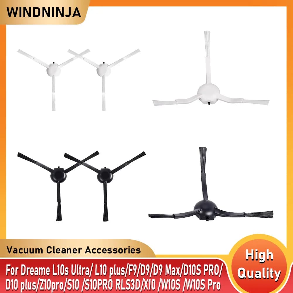 Spazzola laterale di ricambio per robot aspirapolvere Dreame L10s Ultra, L10 Plus, F9, D9, D9 Max, D10S PRO, D10 Plus, Z10 Pro, S10, S10 PRO, W10S, W10S Pro