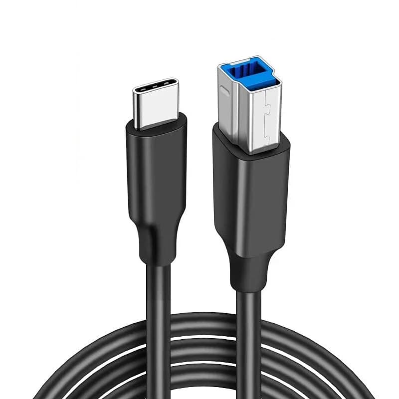Cavo dati da USB C a B 3.0 da 1 M/3 piedi Cavo adattatore da USB-C-maschio a USB B-maschio per stampante scanner per driver rigidi esterni docking station