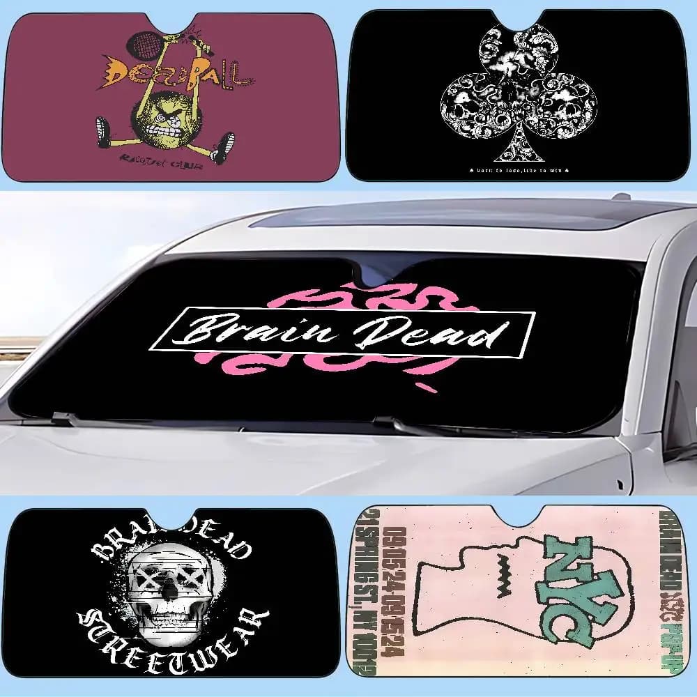 D-Deads-logo Parasole per auto, copertura per parabrezza, protezione UV, accessori per visiera auto