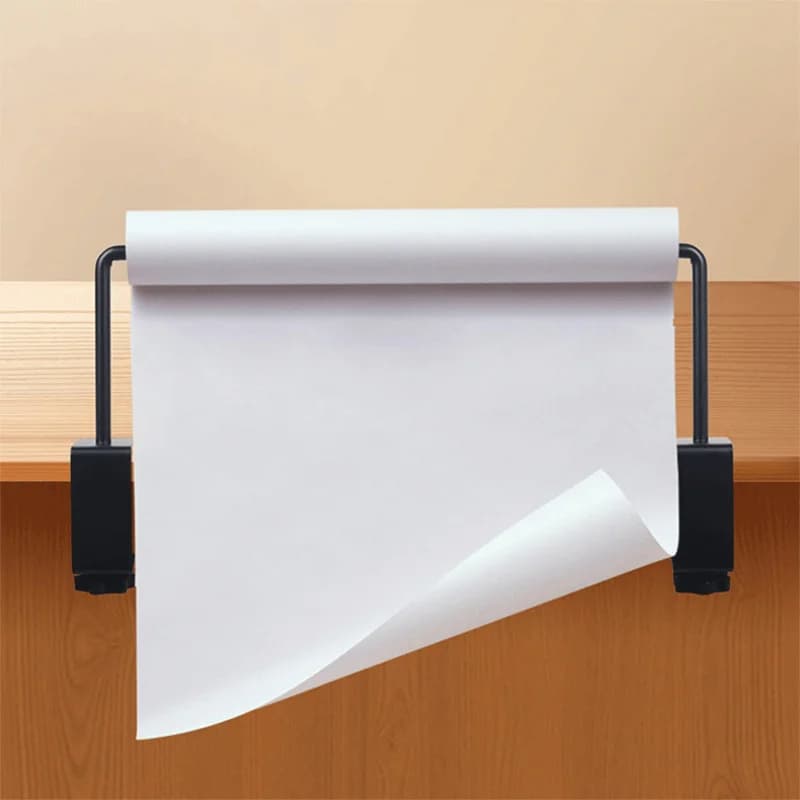 Adjustable Metal Craft Paper Roll Holder Desktop Dispenser for Painting And Craft Packaging