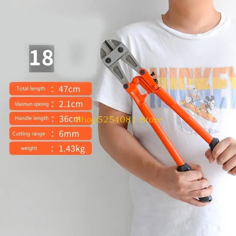 AXYC 18/14 Inch Wire Bolt Cutter Tool Heavy Duty Pliers Strong Shear Lock Chain Thicken Hand Tools Labor Saving Cutters