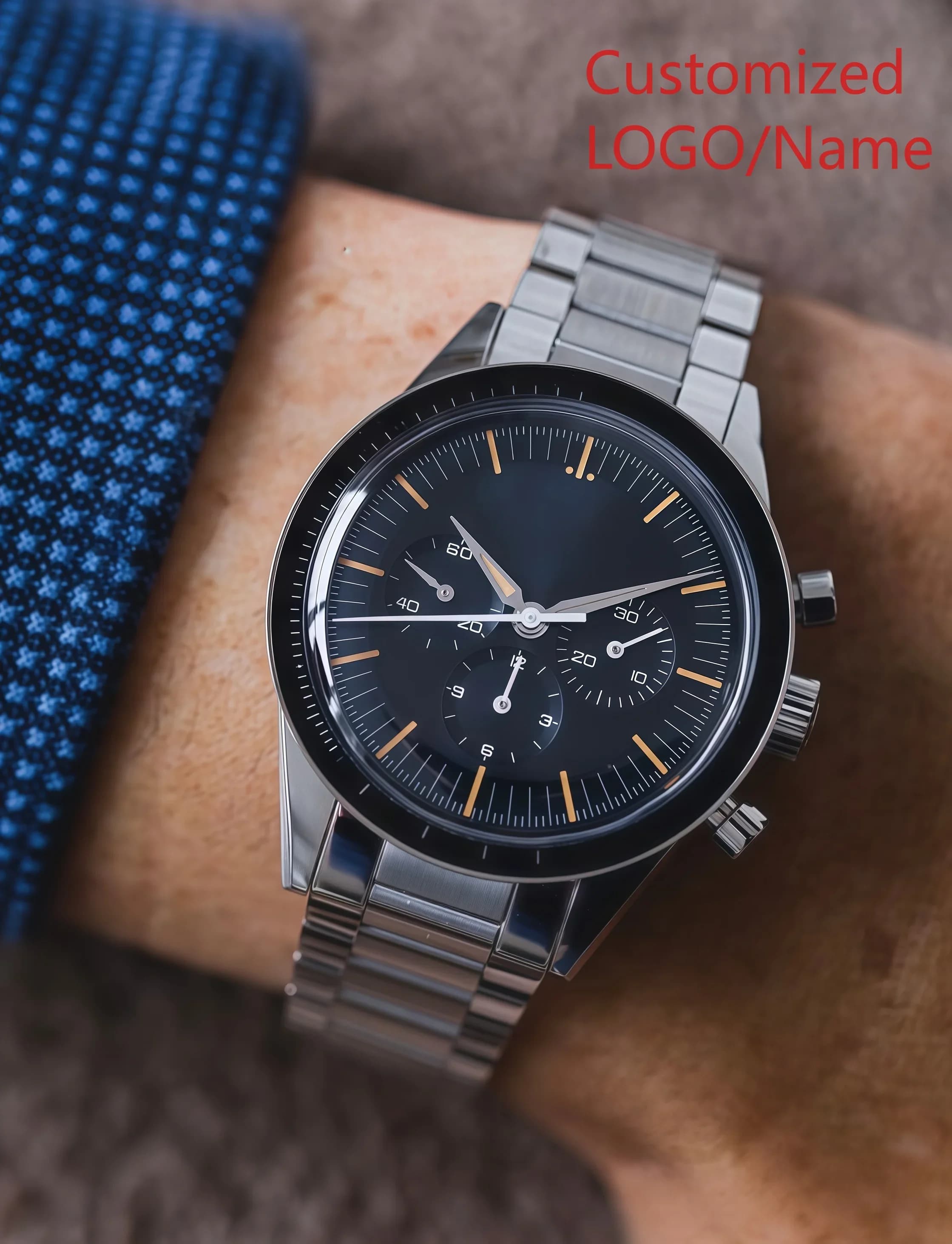 A186. Store 42 mm Men's Automatic Mechanical Watch, 904L, World Time, Stainless Steel Customized Watches