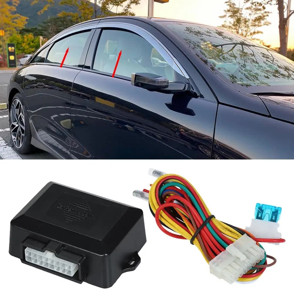 Chiudipavestrino elettrico per auto per 4 porte Chiudi automaticamente intelligenti Windows Modulo remoto Sistema di allarme R3D8
