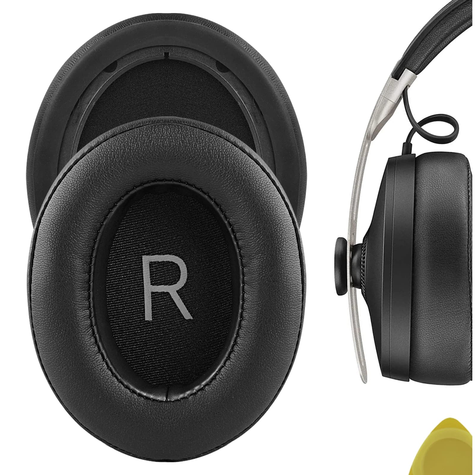 Geekria cuscinetti auricolari di ricambio QuickFit per Sennheiser Momentum 3 Wireless Momentum 3.0 cuffie Wireless cuscini per le orecchie
