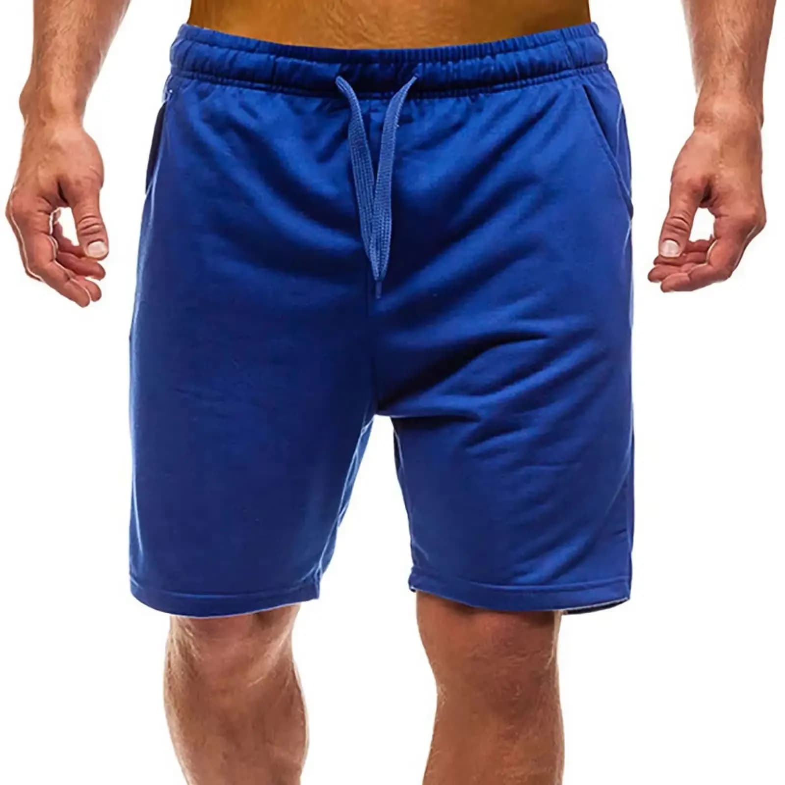 Pantaloncini da uomo 2026 tinta unita casual larghi da spiaggia stile streetwear traspiranti e sottili