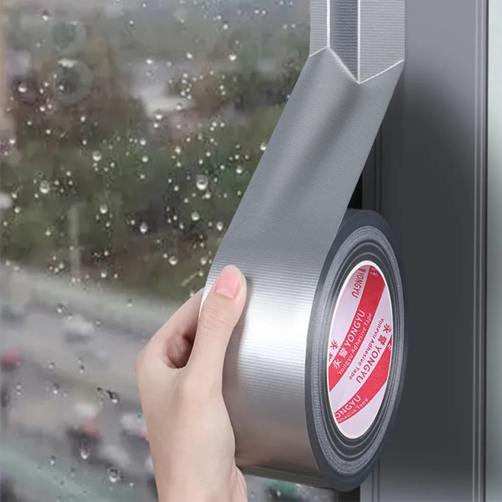 Nastro adesivo impermeabile super resistente - Adesivo versatile grigio argentato per pareti, plastica, vetro, legno e metallo - Ideale per la casa fai da te