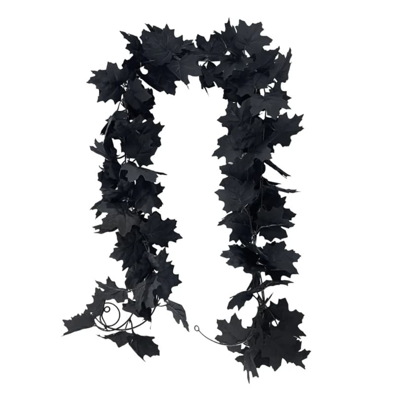 D8KF 6,56 feet Artificial foil Suspended plant Autumn festival decorations for shelf