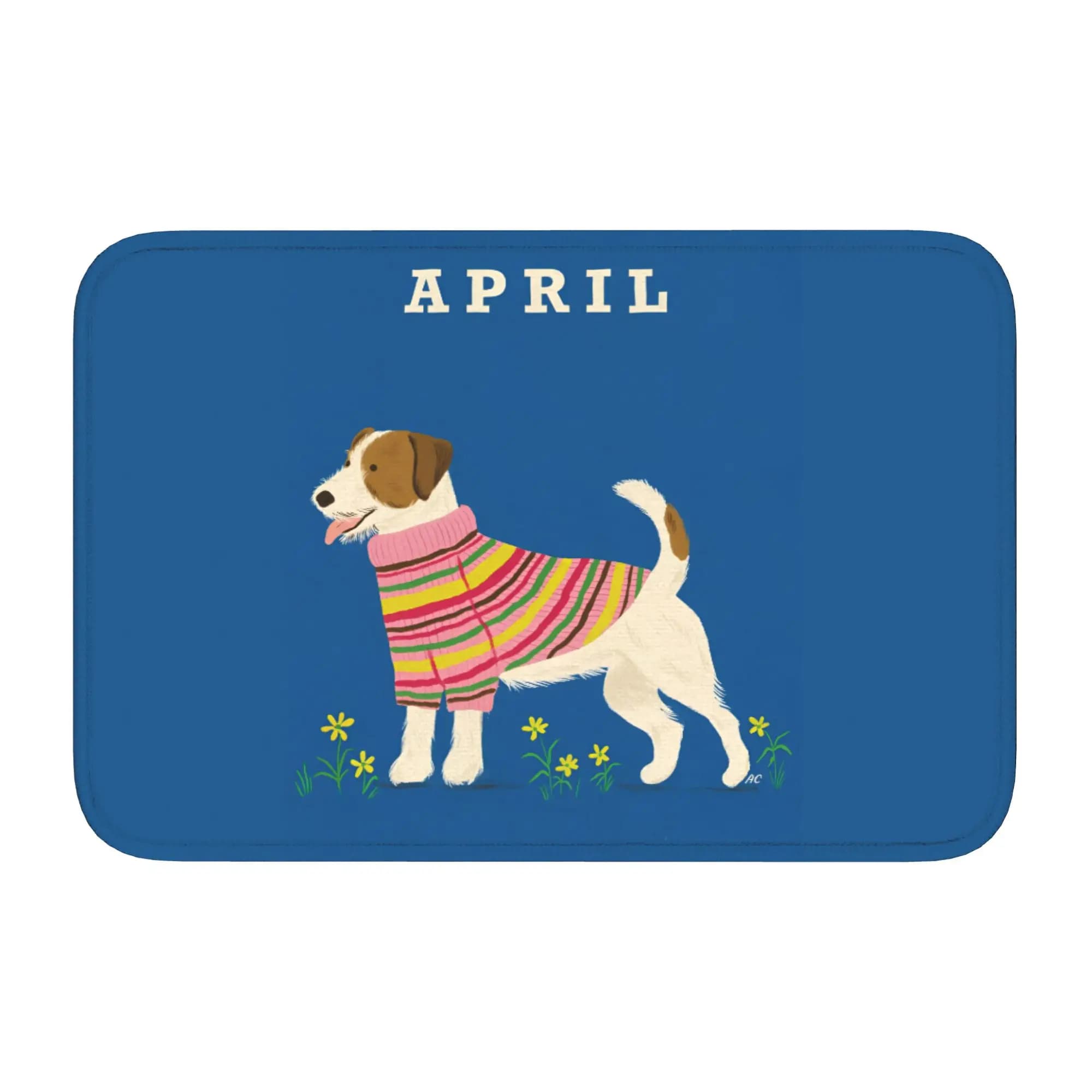 Tappetino per porta d'ingresso Jack Russell Terrier, antiscivolo, per interni, impermeabile, per bagno, ingresso, tappeto, poggiapiedi