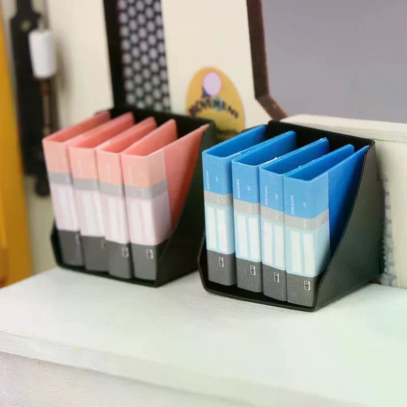 Set di Mini Lavagnette con Clip, Quaderni, Cartelle Portadocumenti, Articoli di Cancelleria, Giocattoli, Modelli di Cartelle da Ufficio, Parti per Case delle Bambole