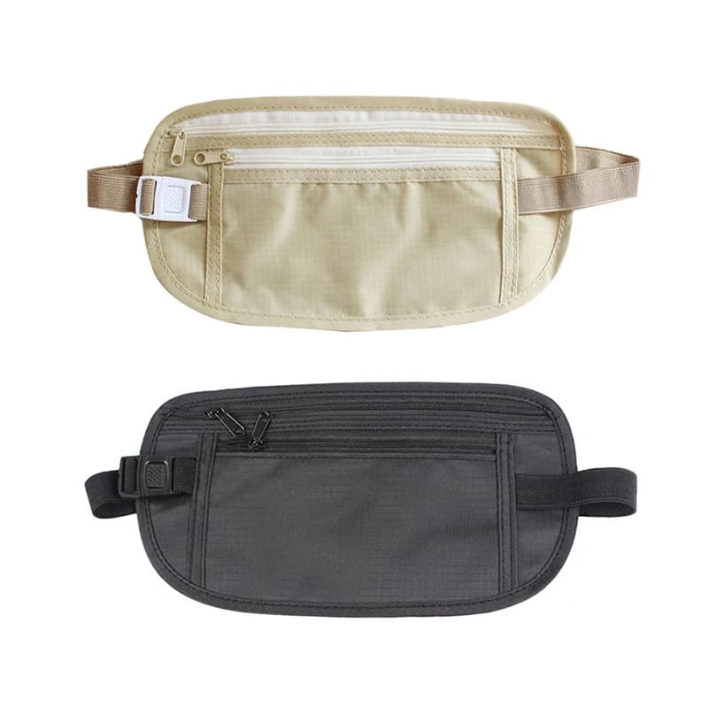 New Invisible Travel Waist Packs Pouch Passport Money Belt Bag Hidden Security Wallet Travel Bag Chest Pack Money Waist Bag