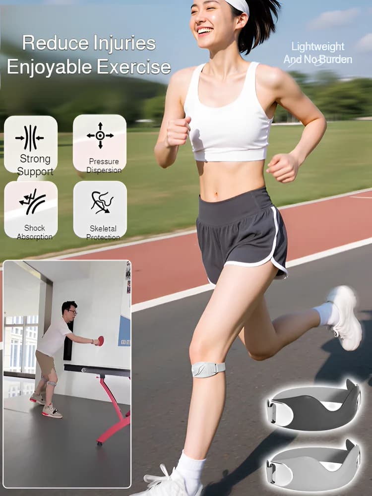 Adjustable Rotary Knee Pad 2 pieces Silicone Rotary Belt Knee Guard Stabilizer Knee Tensile Brace Support Belt Running Sport from badminton