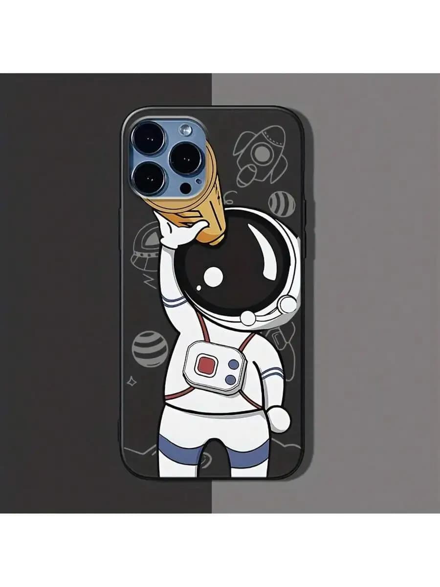 Astronaut Design Phone Case For iPhone 15 Pro Max 14 Pro 13 Pro 12 Pro 11 XS XR X 7 Plus - Protective Stylish Cover