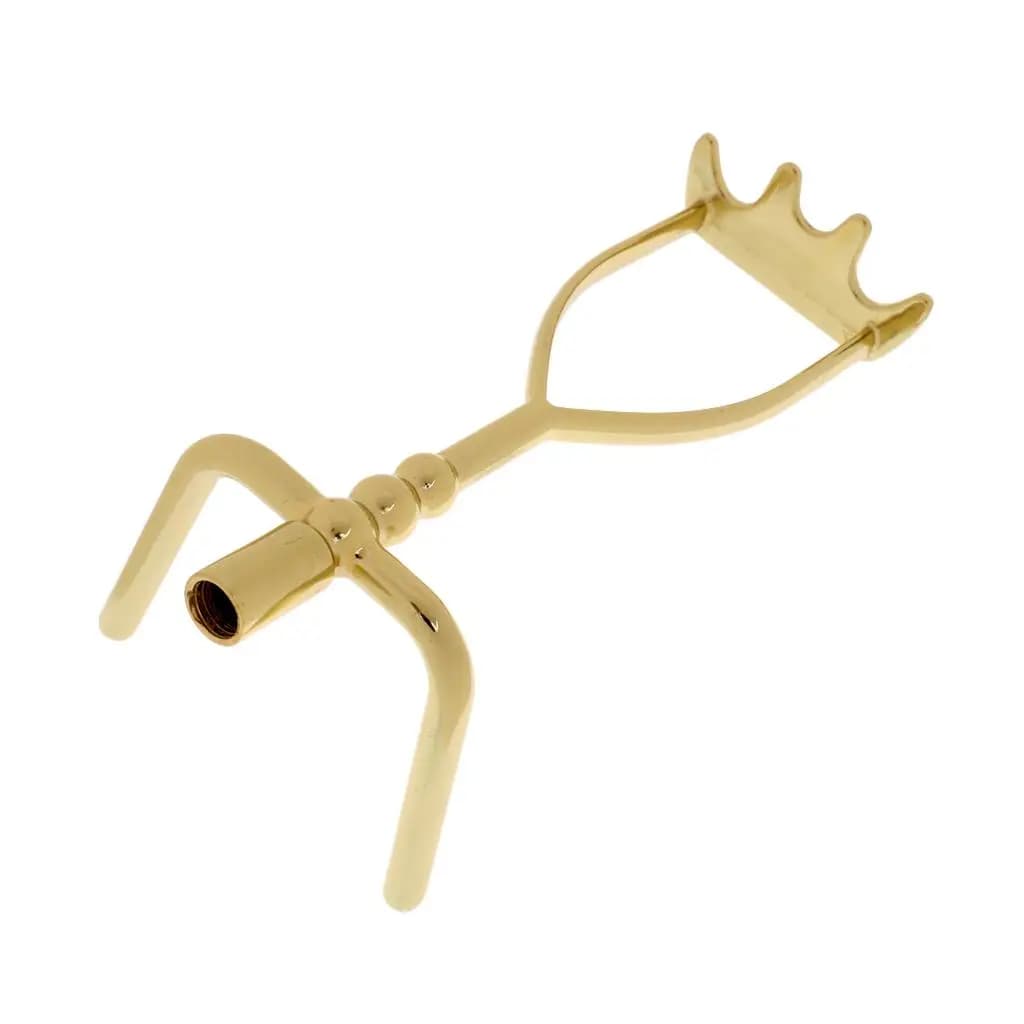 Cue Bridge Spider Rest Head Metal Gold Plated Snooker Pool Billiards Support for Long Shot Play