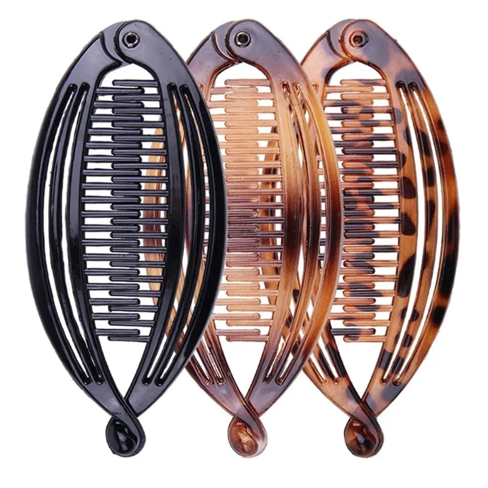 3 PzNew Corea Grande Formato Pesce Clip di Capelli Tornante Top Clip Disco Capelli di Plastica Hairgrips Morsetti Donne Trucco Copricapi Accessori Per Capelli