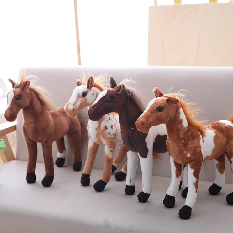 30 cm Simulazione Cavallo Peluche Simpatico Peluche Zebra Doll Morbido Cavallo Realistico Giocattolo Regalo di Compleanno per Bambini
