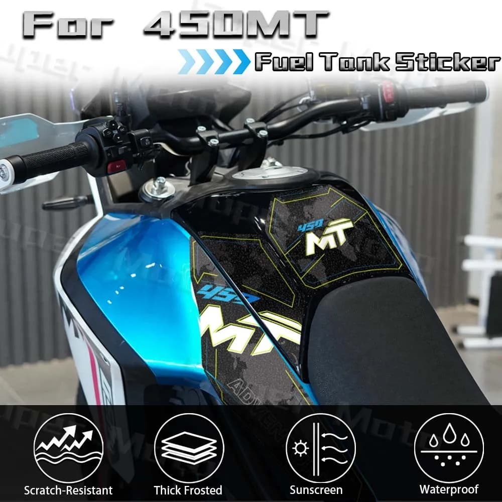 Per MT450 450mt 450MT 2024 Moto Kit Serbatoio Carburante Smerigliato Adesivo Motocross Protezione Ginocchio Grip Pad Decalcomanie Accessori