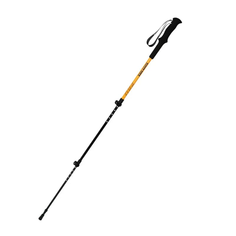3K Carbon Fiber Trekking Pole Aluminum Alloy Quick Lock Adjustable Ultralight Hiking Walking Stick Anti Slip for Outdoor Travel