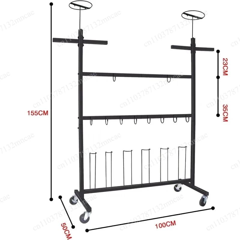 Espositore in Metallo per Stoccaggio e Asciugatura, Stand Personalizzato per Negozi, Attrezzature Sportive, Caschi da Rugby, Bastoni da Hockey su Ghiaccio, Scarpe, Guanti