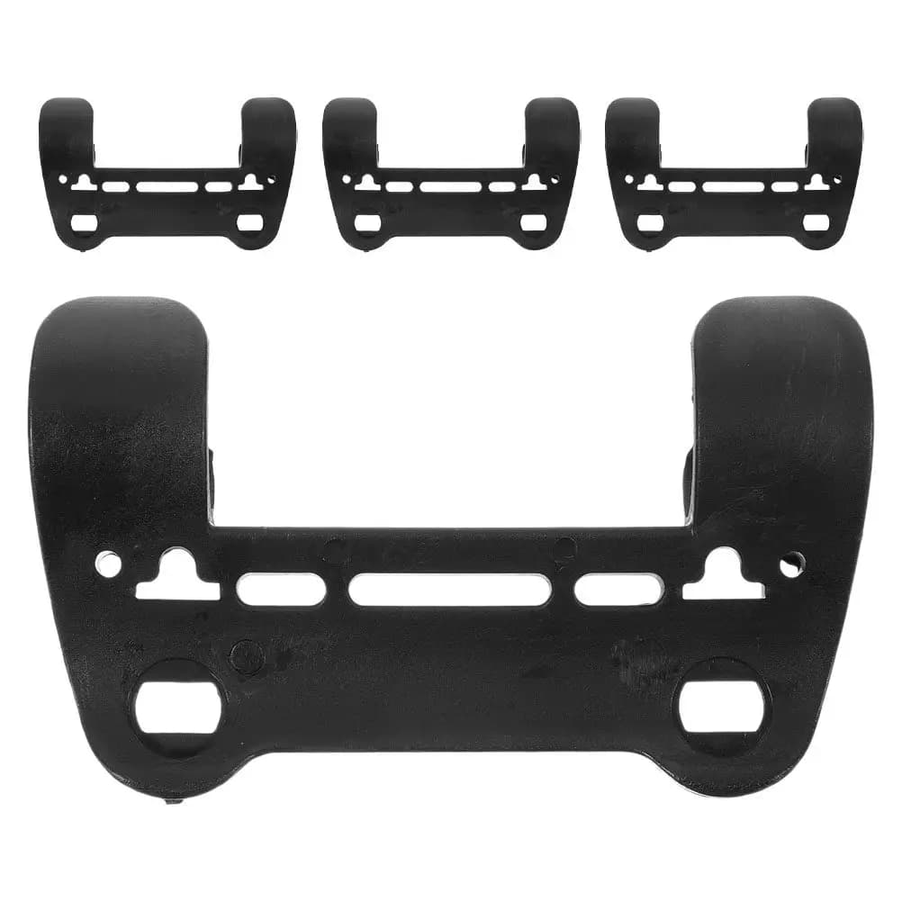 4Pcs Black Pump Holder for Bike Frame Clip-on Design Secure Retention Compact Lightweight Road Cycling Inflation Accessory