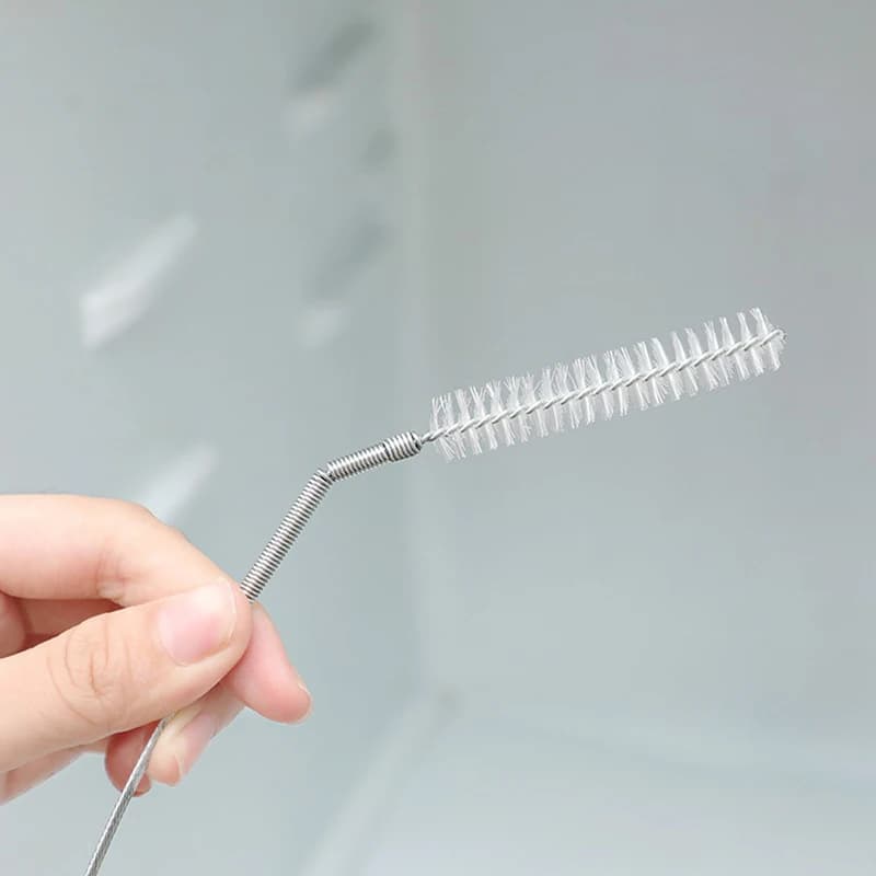 Nuova Spazzola per Pulizia Fessure con Setole Dure, Spazzola per Pulizia Scarichi e Drenaggi 150cm