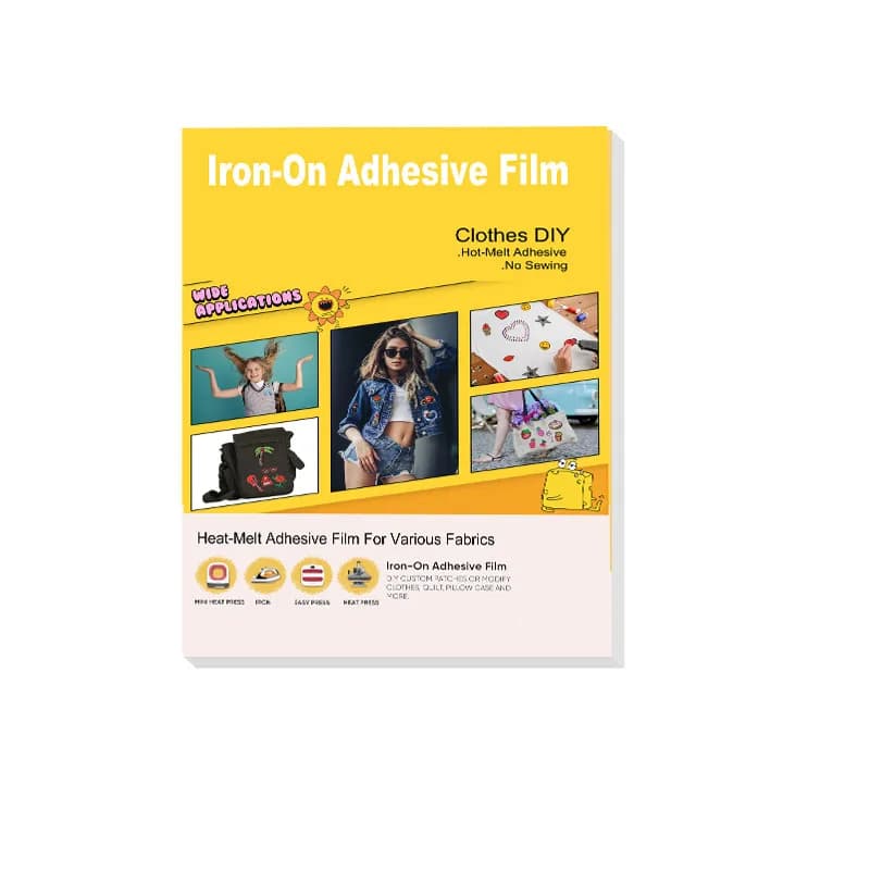 Adhesive Sheet Double Sided Iron-on Patch Lightweight Permanent Heat Melt Fabric For Garment T-shirts Backpack Pants Decoration