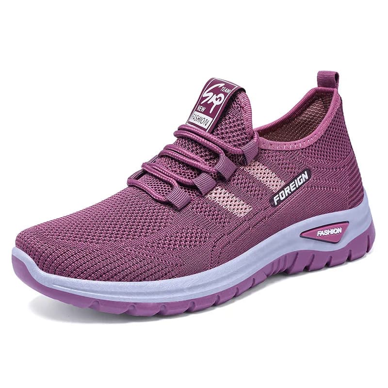 Sneakers da passeggio in rete traspirante da donna – Scarpe casual leggere con cuscino d'aria