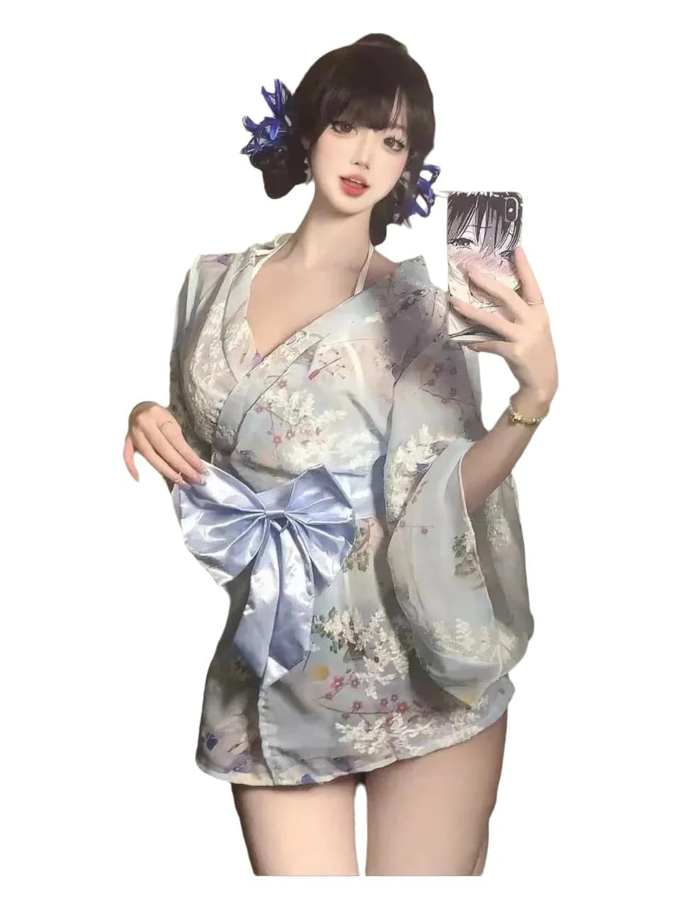 New Japanese Sakura Kimono Sexy Sweet Bow accappatoio donna Beach Dress Plus Size elegante ragazza carina moda vestiti alla moda nuovo PTGJ