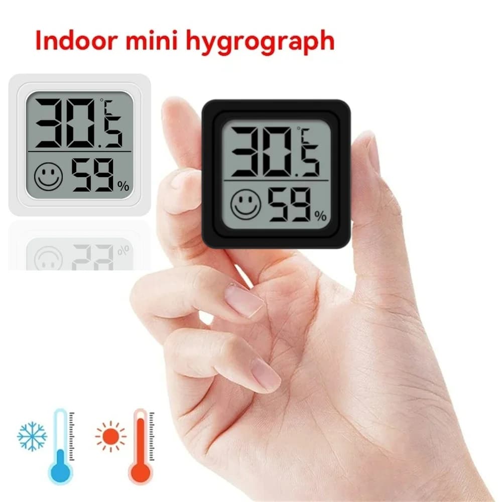 Temperatura elettronica Schermo LCD Umidità Orologio da tavolo Monitoraggio automatico Orologio da tavolo Baby Room Termometro digitale Igrometro