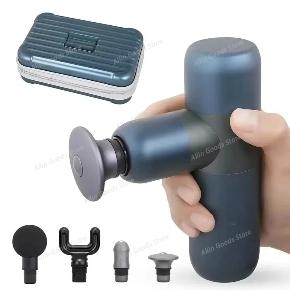 K2 Electric Massage Gun Percussion Muscle Pain Relief Relaxation Quiet Handheld Body Massager with Magnetic massage Heads