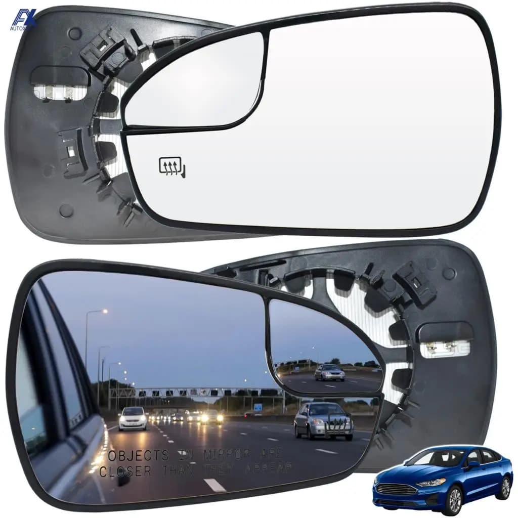 For Ford Mondeo MK4 Fusion 13-20 Left/right Side mirror Heated glass External wing wide-angle rear view Transparent U.S. Version