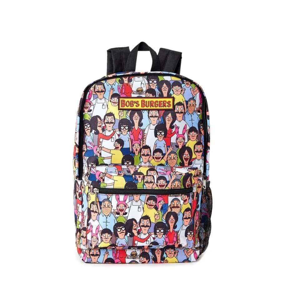 Bob s Burgers Unisex 18" Backpack with Internal Laptop Sleeve Multi-Color