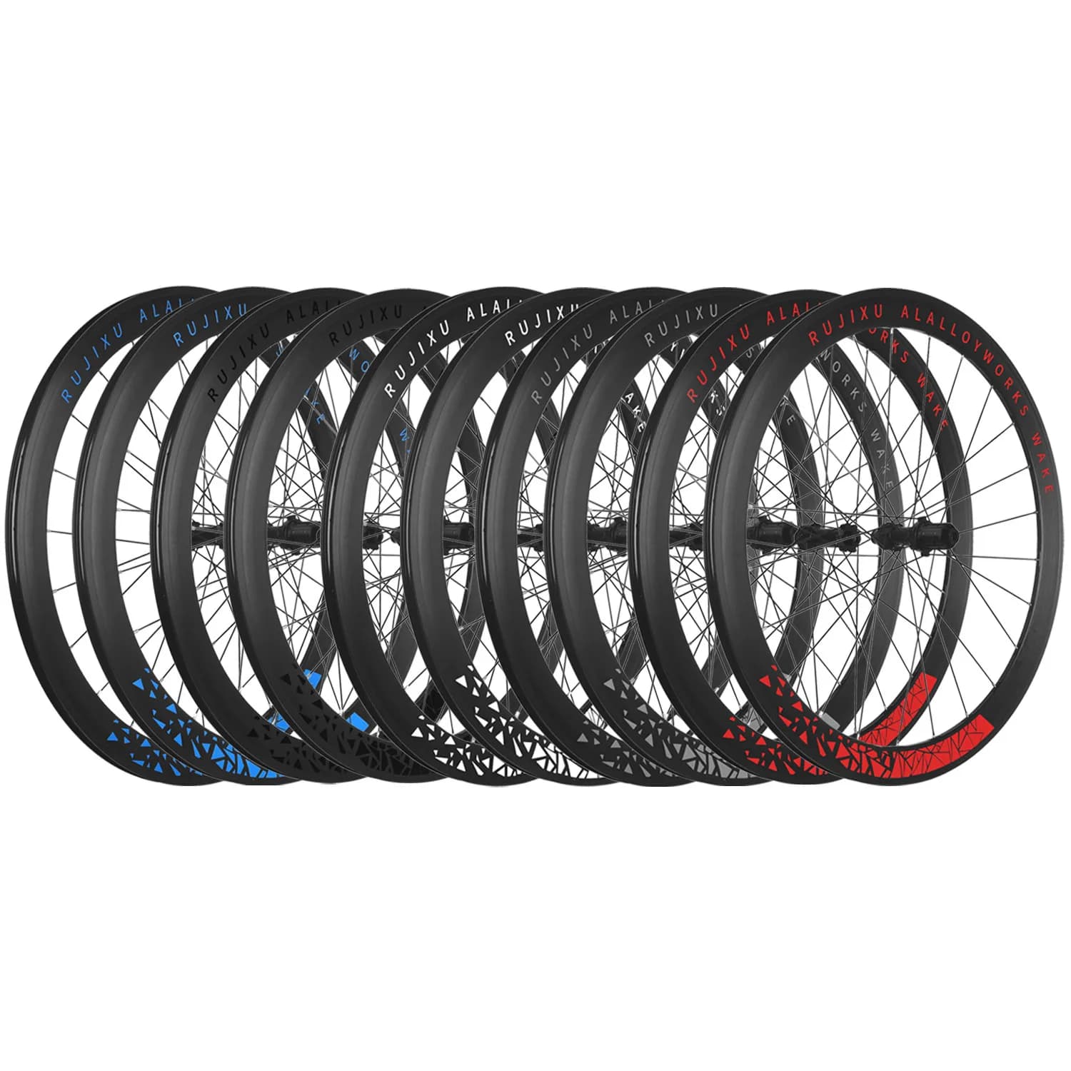 Ruote freno bici da strada 700c Set ruota a cricchetto 36T Ruote da strada 30/40/50mm compatibili per ruota freno a disco Shimano Sram V/C
