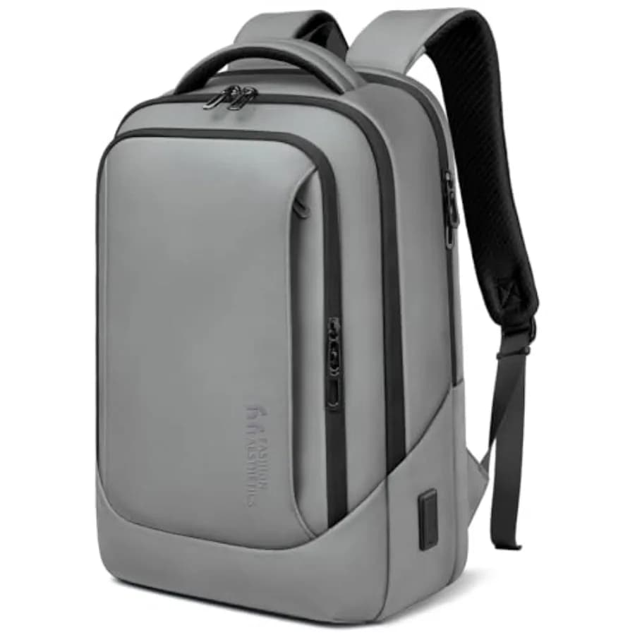 Zaino per Laptop da Uomo con Porta USB, Resistente all'Acqua, Borsa per Computer, Zaino Tecnologico Durevole, Zaino Casual per B