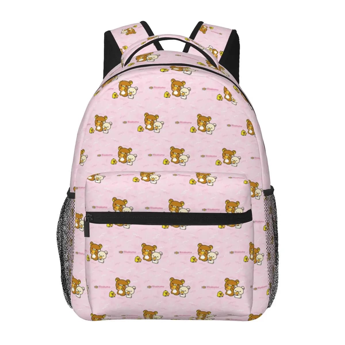 Cute Rilakkuma Student Backpack School Bag Hiking Travel Daypack for Men Women Fashion Bookbag Shoulder Bags