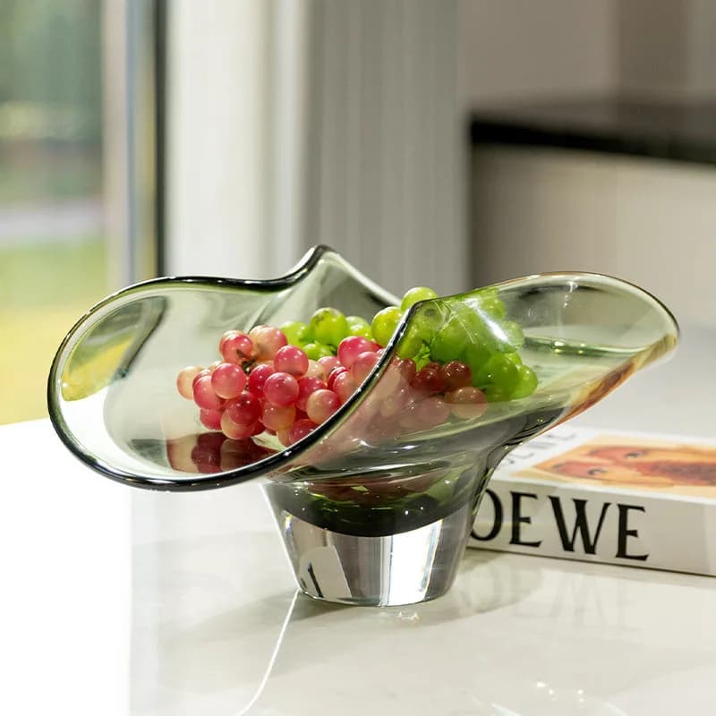 Piatto portafrutta da soggiorno, lussuoso e decorativo, in ceramica smaltata, per tavolo da pranzo, portafrutta secca, di alto valore.