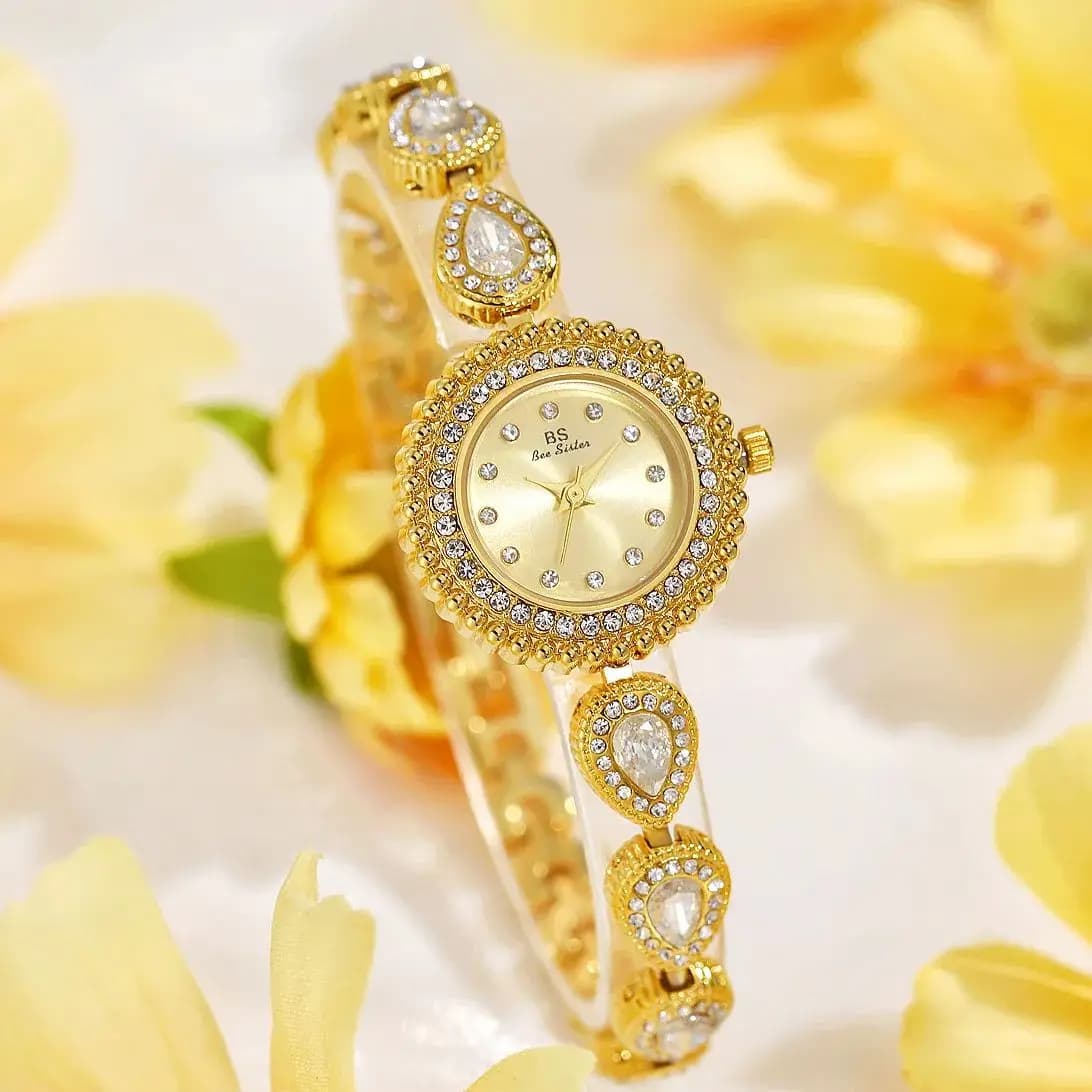 Women's Gold Wrist Watch Wrist Watch Quartz Gold Silver Unique Design Stainless Steel Strap Luxury Brand Top Dropshipping